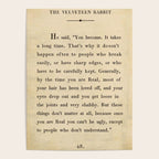 The Velveteen Rabbit Vintage Book Page Literary Quote Poster Gallery Image 4