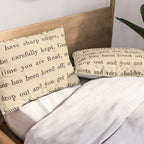 The Velveteen Rabbit Vintage Book Page Literary Quote Pillow Sham Gallery Image 2