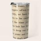 The Velveteen Rabbit Vintage Book Page Literary Quote Travel Mug Gallery Image 3