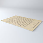The Velveteen Rabbit Vintage Book Page Literary Quote Rug Gallery Image 3