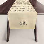 The Velveteen Rabbit Vintage Book Page Literary Quote Table Runner Gallery Image 1