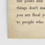 The Velveteen Rabbit Vintage Book Page Literary Quote Poster Gallery Image 3