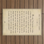 The Velveteen Rabbit Vintage Book Page Literary Quote Outdoor Rug Gallery Image 1