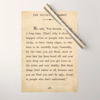 The Velveteen Rabbit Vintage Book Page Literary Quote Wrapping Paper Gallery Image 1