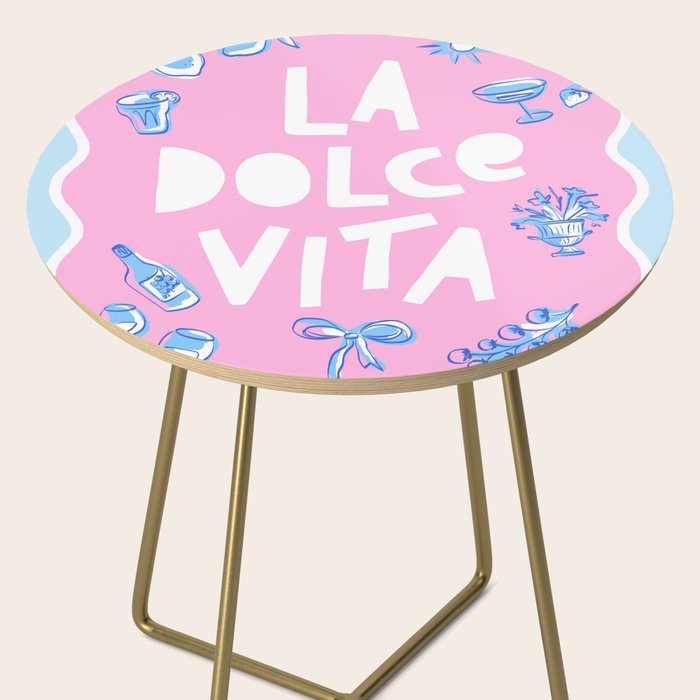 La Dolce Vita Summer Sketches Italian Style Side Table Gallery Image 2