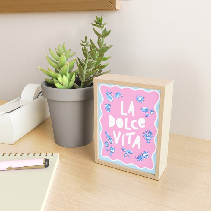 La Dolce Vita Summer Sketches Italian Style Mini Art Print Gallery Image 2