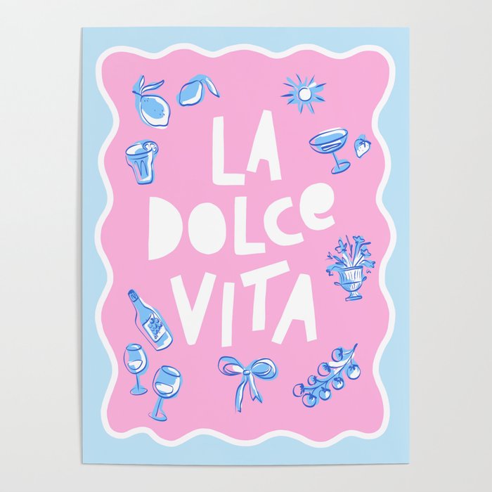 La Dolce Vita Summer Sketches Italian Style Poster Gallery Image 4
