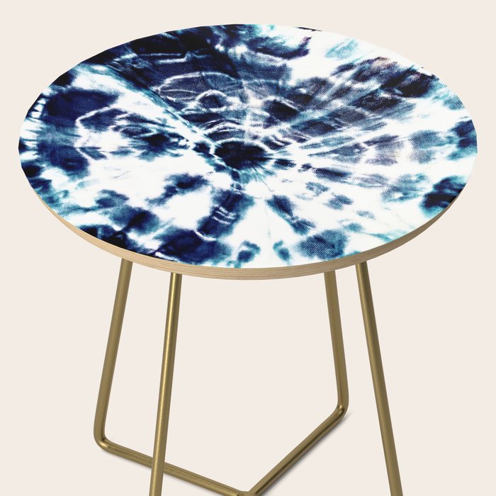 Tie Dye Sunburst Blue Side Table Gallery Image 2