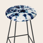Tie Dye Sunburst Blue Stool Gallery Image 2