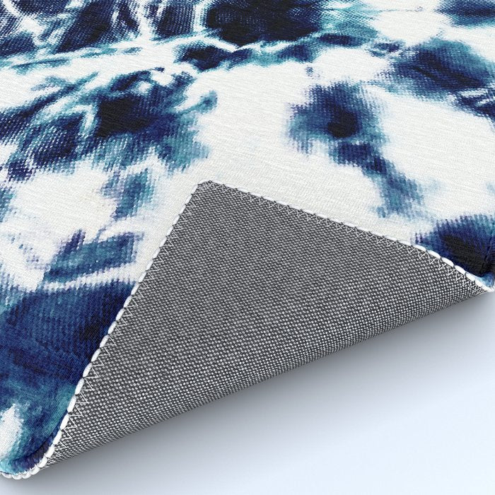 Tie Dye Sunburst Blue Rug Gallery Image 4