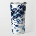 Tie Dye Sunburst Blue Travel Mug Gallery Image 2