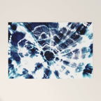 Tie Dye Sunburst Blue Welcome Mat Gallery Image 1