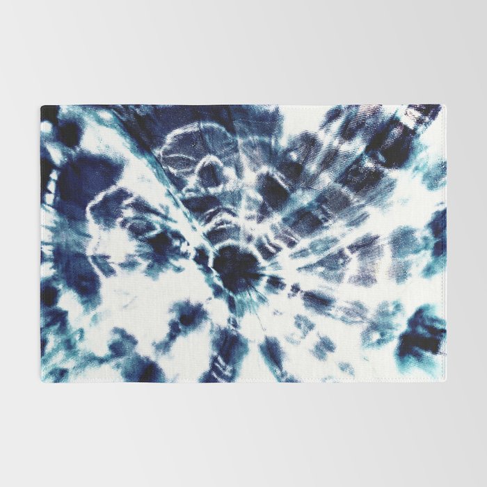 Tie Dye Sunburst Blue Rug Gallery Image 2