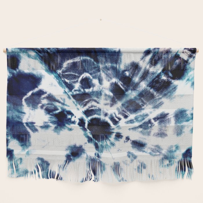 Tie Dye Sunburst Blue Wall Hanging Gallery Image 1