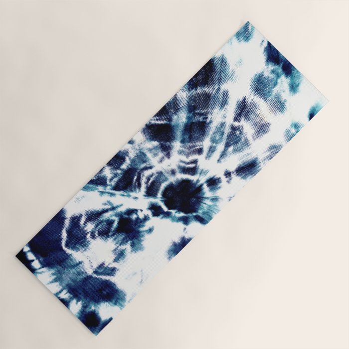 Tie Dye Sunburst Blue Yoga Mat Gallery Image 1