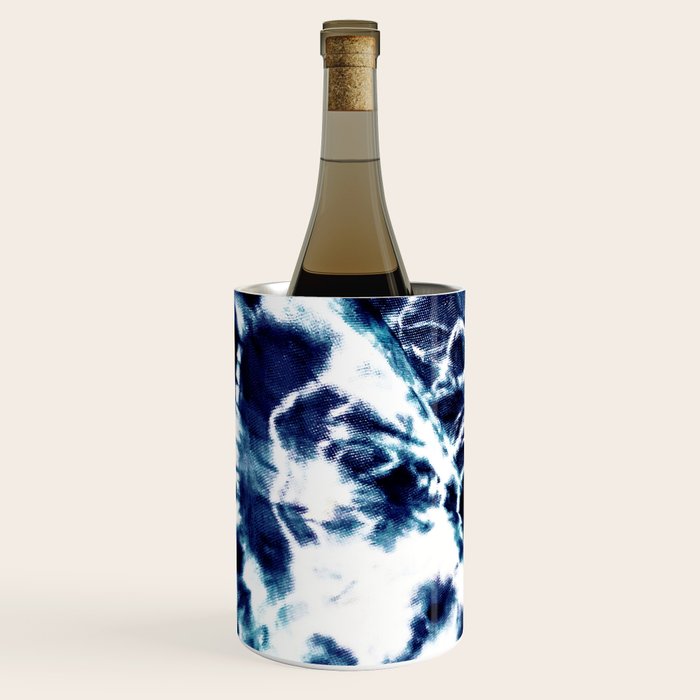 Tie Dye Sunburst Blue Wine Chiller Gallery Image 2