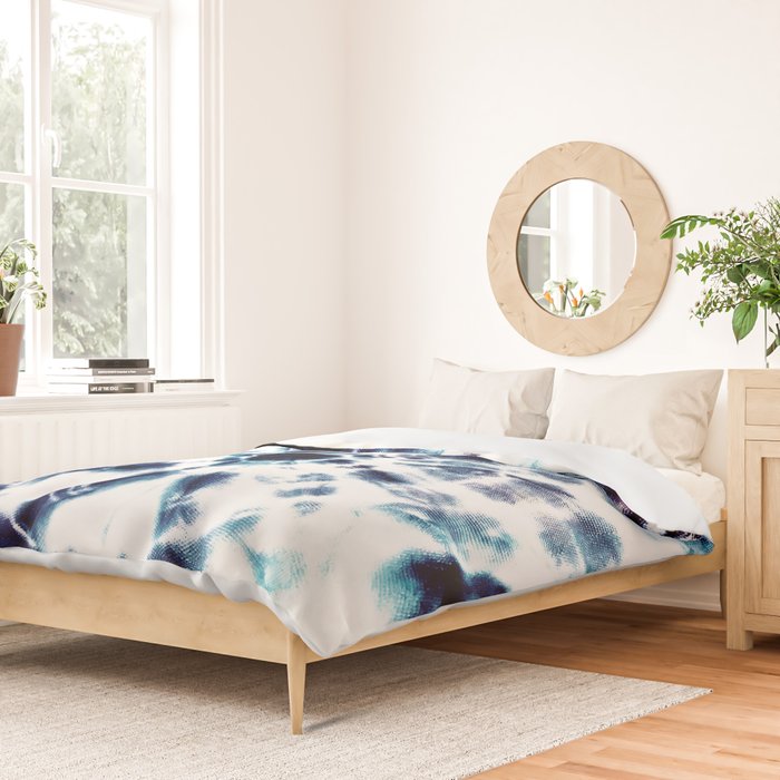Tie Dye Sunburst Blue Duvet Cover Gallery Image 2