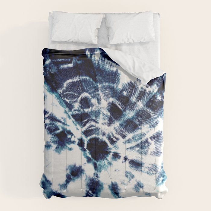 Tie Dye Sunburst Blue Comforter Gallery Image 6