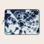 Tie Dye Sunburst Blue Laptop Sleeve Gallery Image 1