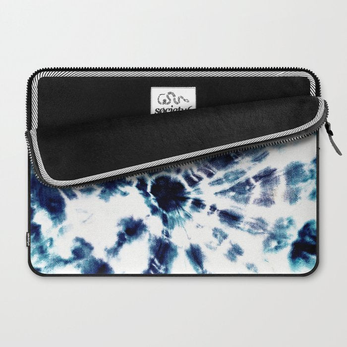Tie Dye Sunburst Blue Laptop Sleeve Gallery Image 2
