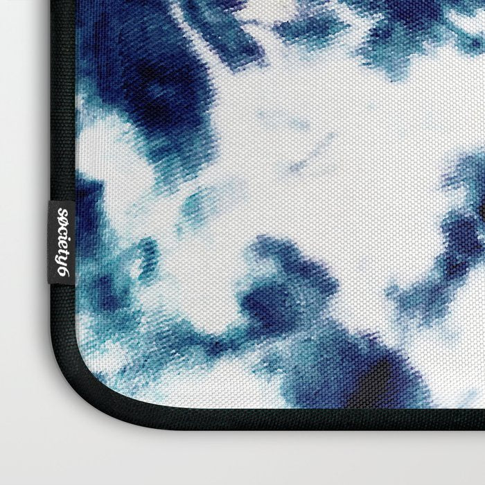 Tie Dye Sunburst Blue Laptop Sleeve Gallery Image 3