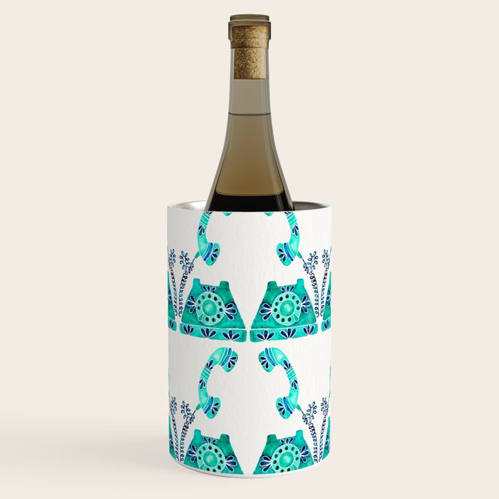 Vintage Rotary Phone - Turquoise Palette Wine Chiller Gallery Image 1