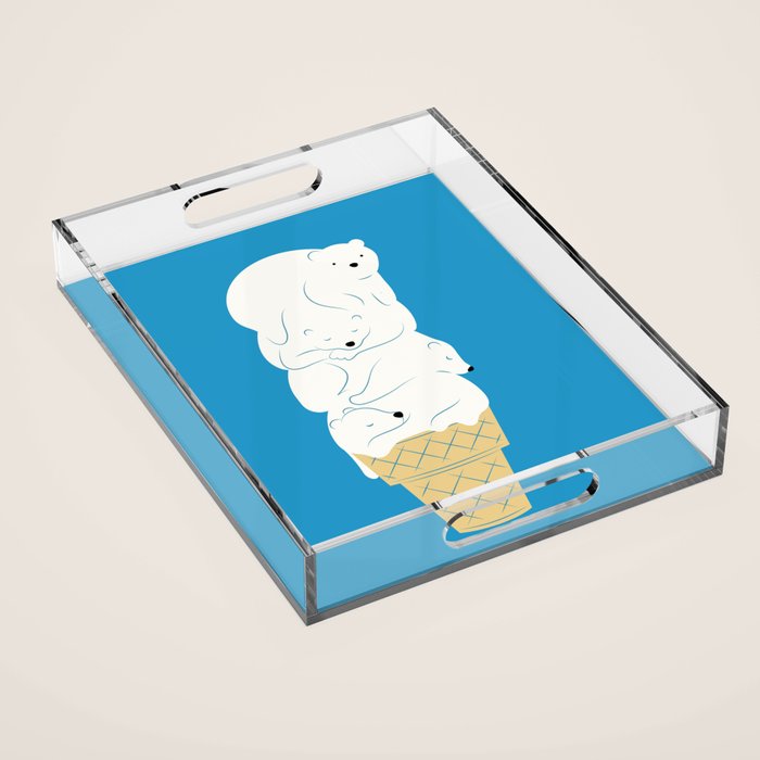 Polar Bear Ice Cream Acrylic Tray Gallery Image 1