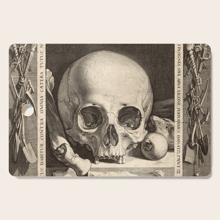 Jan Saenredam - Memento Mori 1575 Cutting Board Gallery Image 1