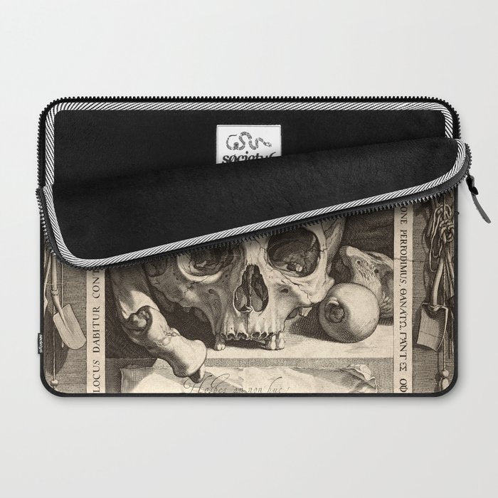 Jan Saenredam - Memento Mori 1575 Laptop Sleeve Gallery Image 2