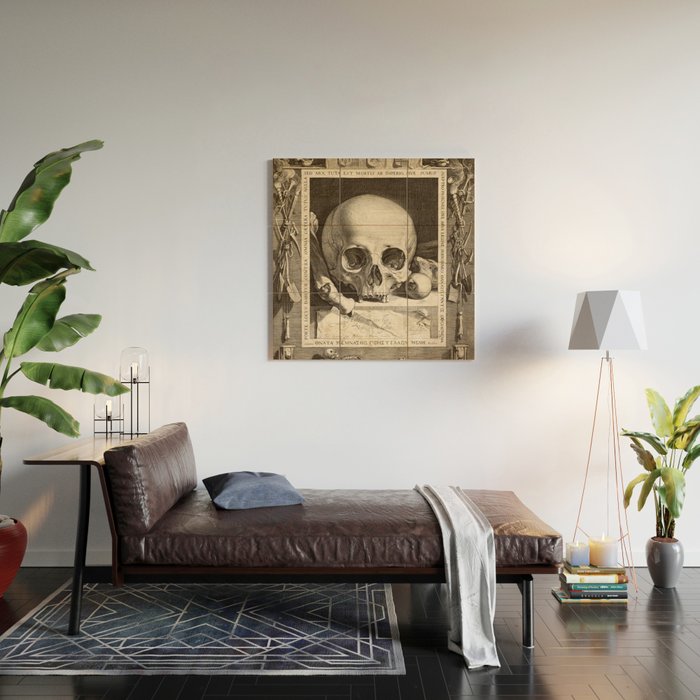 Jan Saenredam - Memento Mori 1575 Wood Wall Art Gallery Image 2