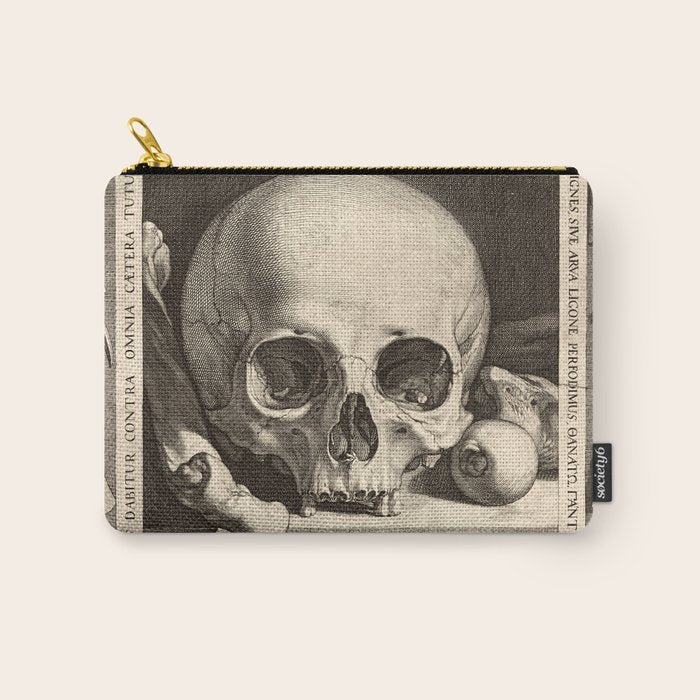 Jan Saenredam - Memento Mori 1575 Carry All Pouch Gallery Image 1