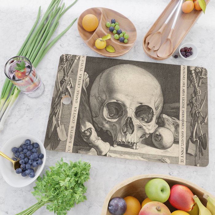 Jan Saenredam - Memento Mori 1575 Cutting Board Gallery Image 2