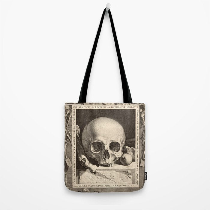 Jan Saenredam - Memento Mori 1575 Tote Bag Gallery Image 2