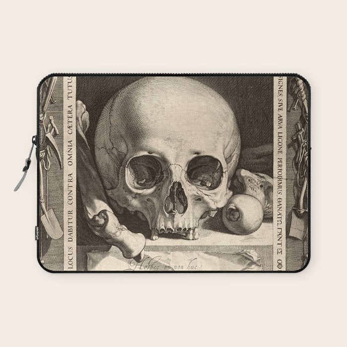 Jan Saenredam - Memento Mori 1575 Laptop Sleeve Gallery Image 1