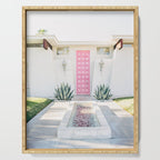 Pink Door in Palm Springs California Photo - Mid Century Modern Architecture Serving Tray Gallery Image 1