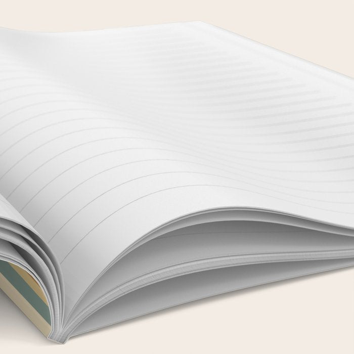Mixed Stripes Pattern XXIII Natural Boho Notebook Gallery Image 2
