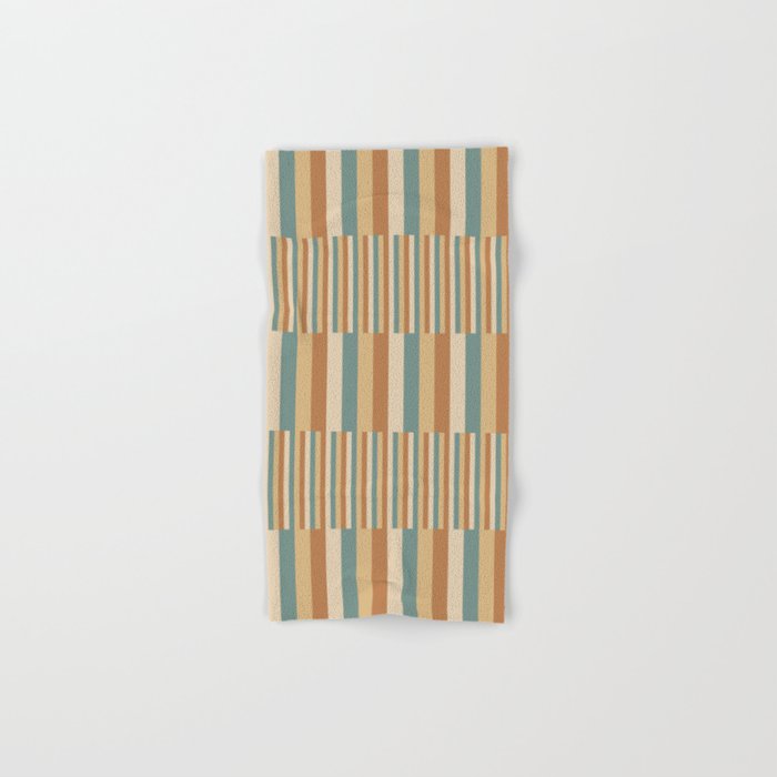 Mixed Stripes Pattern XXIII Natural Boho Bath Towel Gallery Image 1
