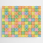 Colorful Mid Century Modern Geometric Breeze Block Pattern Jigsaw Puzzle Gallery Image 1