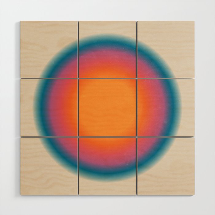 Vintage California Sun: Gradient Edition Wood Wall Art Gallery Image 1