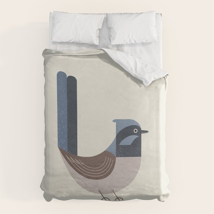 Whimsy Superb Fairywren Duvet Cover Gallery Image 1