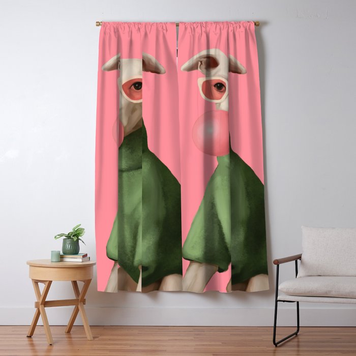 Bubblegum Pup Window Curtain Gallery Image 5