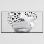 Woman Butterfly Desk Mat Gallery Image 1