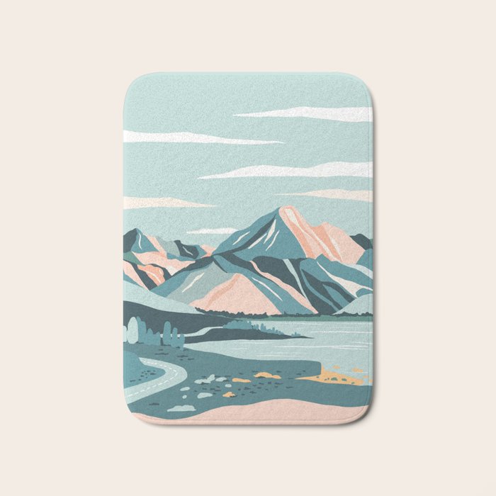 New Zealand - Mount Cook Bath Mat Gallery Image 1