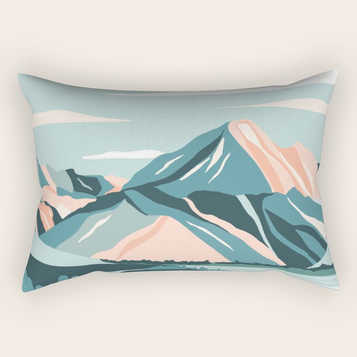 New Zealand - Mount Cook Rectangular Pillow Gallery Image 1