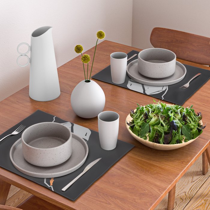 One Must Imagine Sisyphus Happy - Illustration - Albert Camus Quote Placemat Gallery Image 2