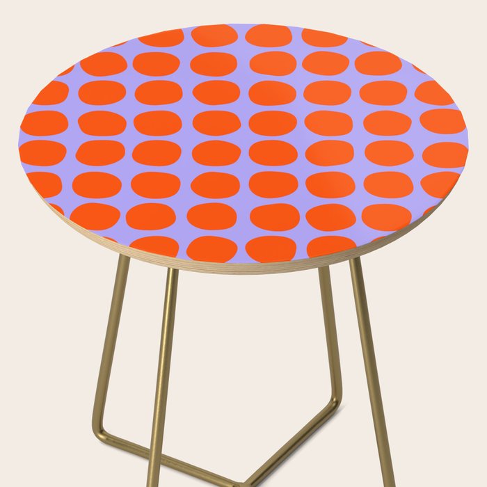 Circles in Purple and Orange Side Table Gallery Image 2