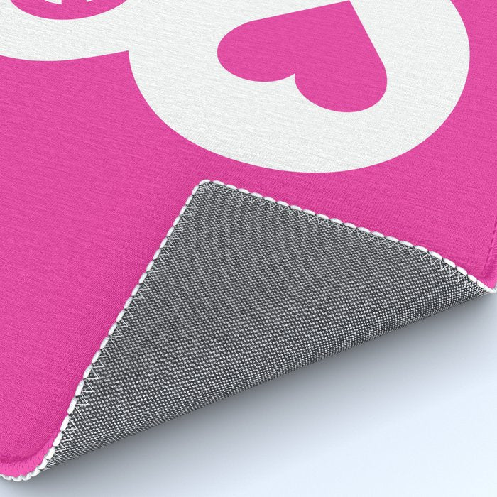 Peace and Love (pink edition) Rug Gallery Image 4