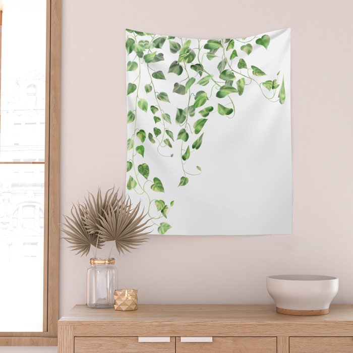 Golden Pothos - Ivy Wall Tapestry Gallery Image 2