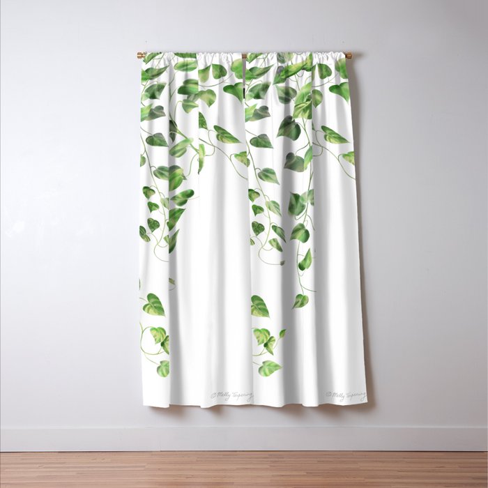 Golden Pothos - Ivy Window Curtain Gallery Image 3