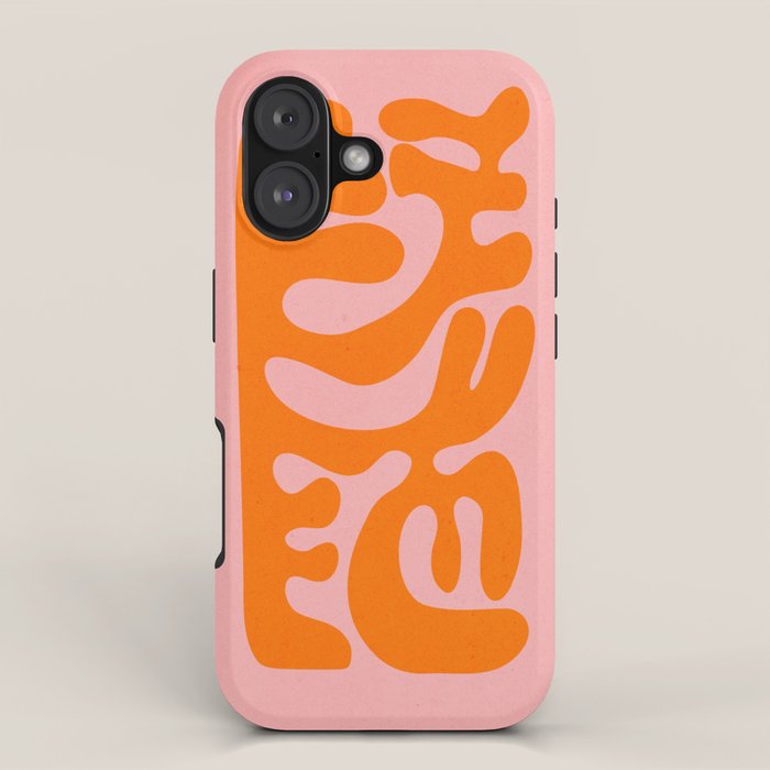Tangerine & Sundown: Matisse Paper Cutouts 12 iPhone Case Gallery Image 1